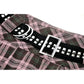 Dark in Love Rowan Punk Pink Plaid Mini Skirt - Size UK 8 Left Only!