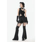 Dark in Love Lace-Up Layered Goth Convertible Flare Trousers or Shorts - Size UK 16 Left Only!