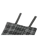 Dark in Love Ida Punk Grey Tartan Metal Studded Dress