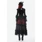 Dark in Love Gothic Velvet Lace High-Neck Top