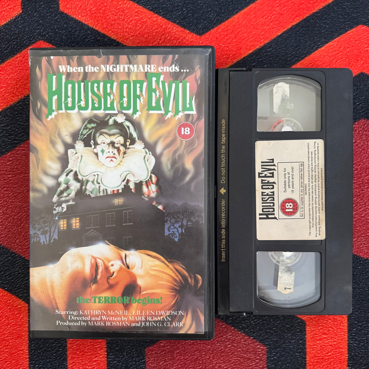 House of Evil Ex Rental VHS Video (1982)