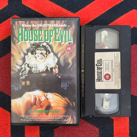 House of Evil Ex Rental VHS Video (1982)