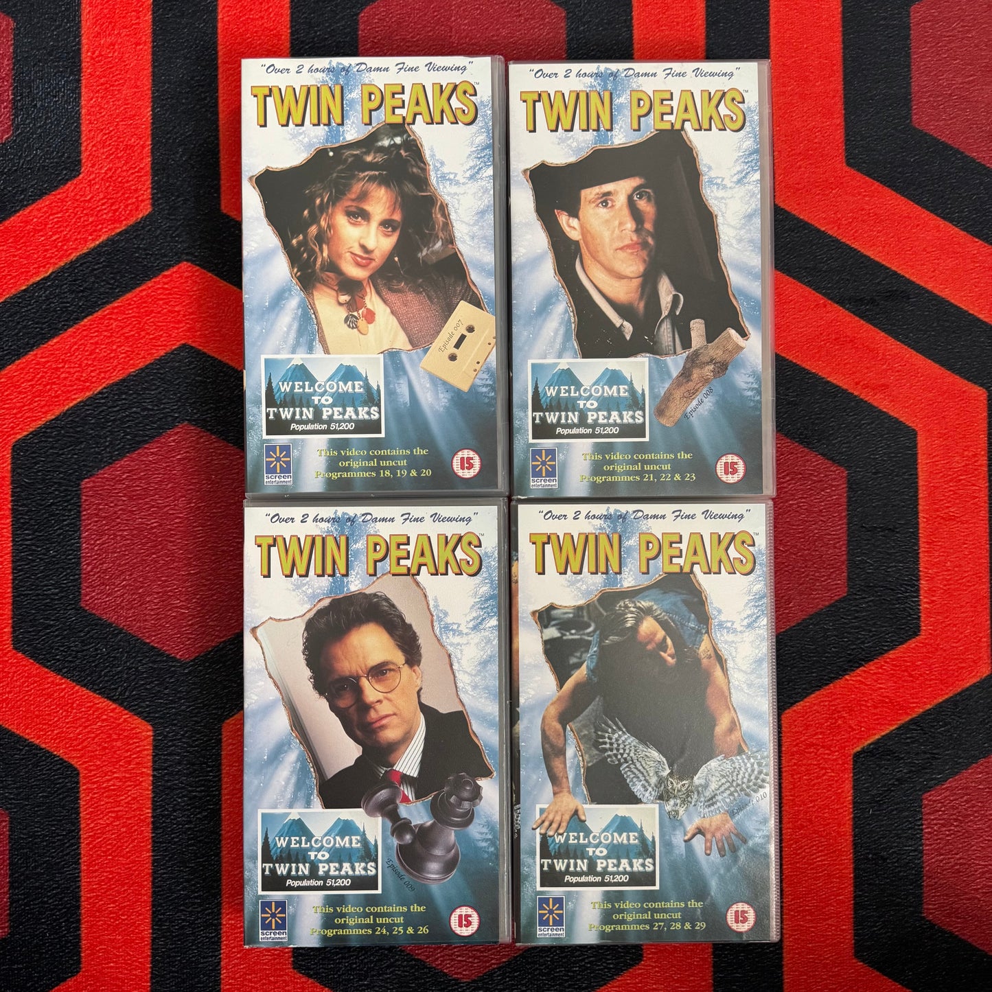 Twin Peaks VHS Video (1990) Full 10 Video Boxset