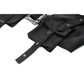 Dark in Love Evangeline Buckled Utility Crop Top in Black