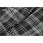 Dark in Love Ida Punk Grey Tartan Metal Studded Dress