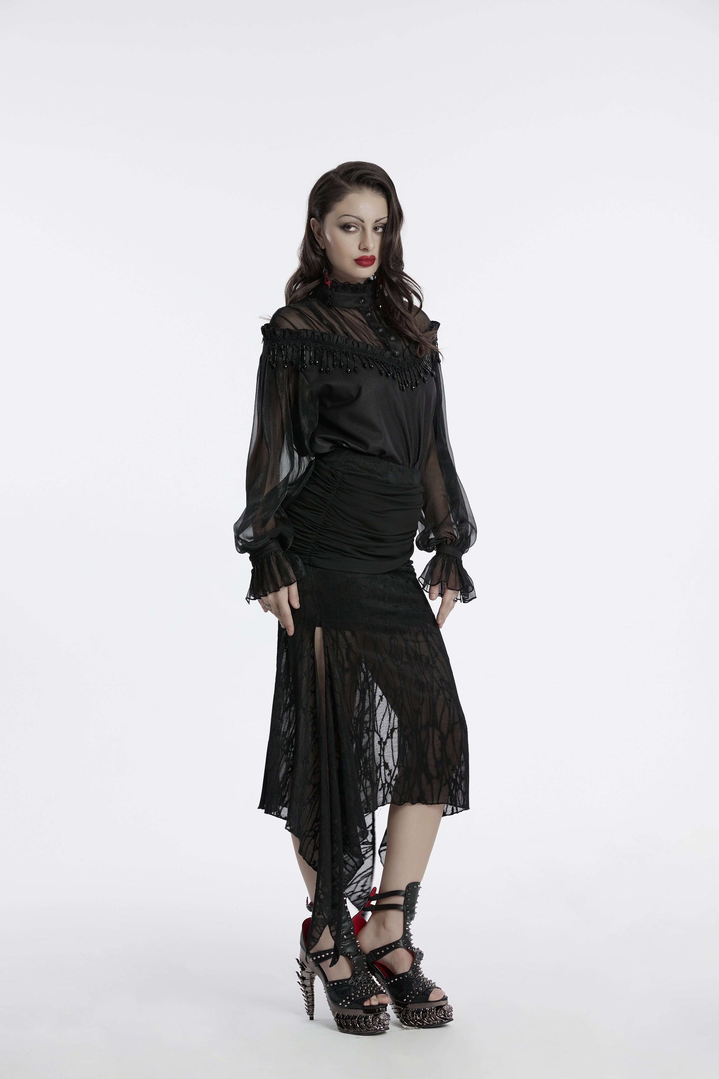 Punk Rave Arti Fishtail Skirt - Size UK 22 Left Only!