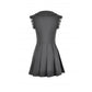 Dark In Love Gwendolyn Lace Panel Goth Mini Dress in Black