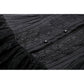 Dark in Love Diya Sleeveless Tiered Goth Dress