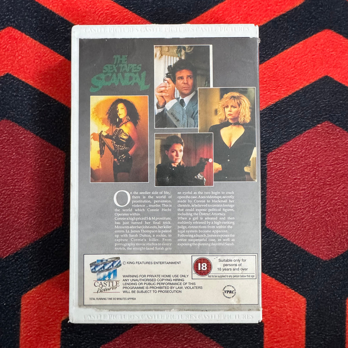 The Sex Tapes Scandal Ex Rental VHS Video (1989) CAV3042 [MOULD]