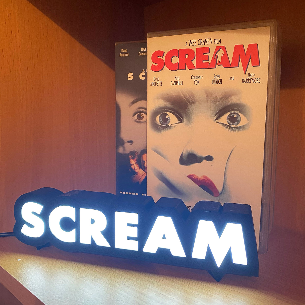 Horror Open Sign Scream Horror Movie LED Light Sign – Horror Stock