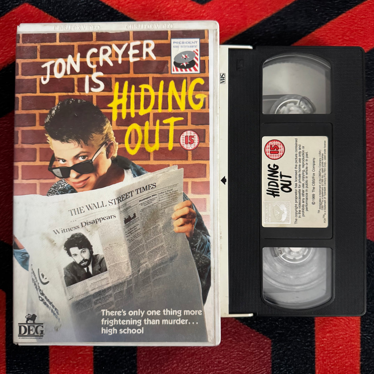 Hiding Out Ex Rental VHS Video (1987) 5164 [MOULD]