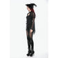 Dark in Love Gothic Velvet Mesh Patchwork Leggings