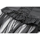 Dark in Love Draven Layered Mesh & Faux Leather Waist Cincher Skirt