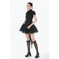 Dark in Love Gothic Lace Waist-Shaping Blouse