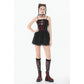 Dark in Love Crimson Shadow Layered Lace Cake Dress