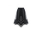 Dark in Love Melisandre Embroidered Velvet Mesh Goth Skirt in Black