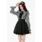 Dark in Love Striped Ruffle Gothic Lolita Dress