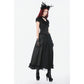 Dark in Love Courtly Cross Gem Gothic Blouse