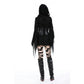 Dark in Love Elvira Faux Leather Layered Goth Waist Belt