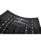 Dark in Love Punk Eyelet Lace Layered Mini Skirt