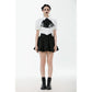 Dark in Love Lolita-Inspired Ruffled Mini Skirt in Black