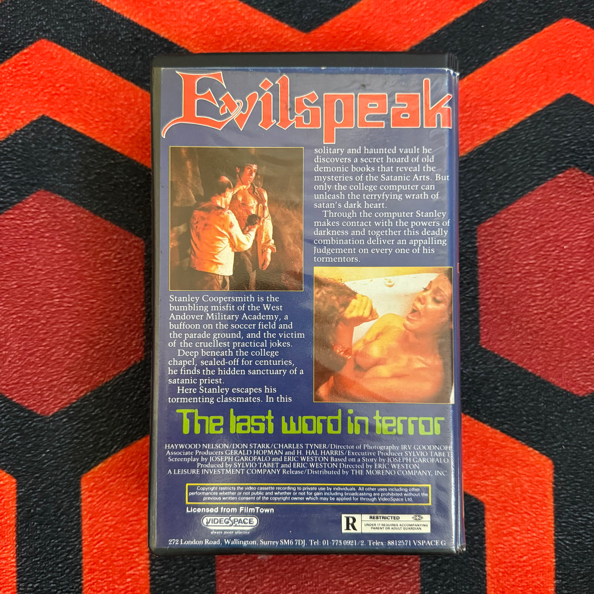 Evilspeak Ex Rental VHS Video (1981) 19506