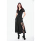 Dark In Love Dalaria High Waist Gothic Long Skirt - Lace Inset Panel
