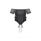 Dark in Love Ophelia Lace Off-Shoulder Gothic Top in Black