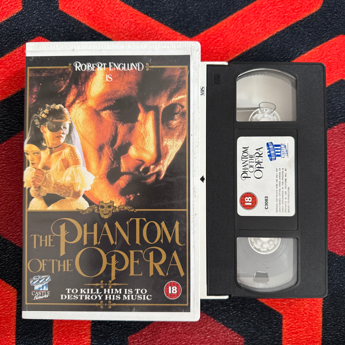 The Phantom of the Opera Ex Rental VHS Video (1989) C3063