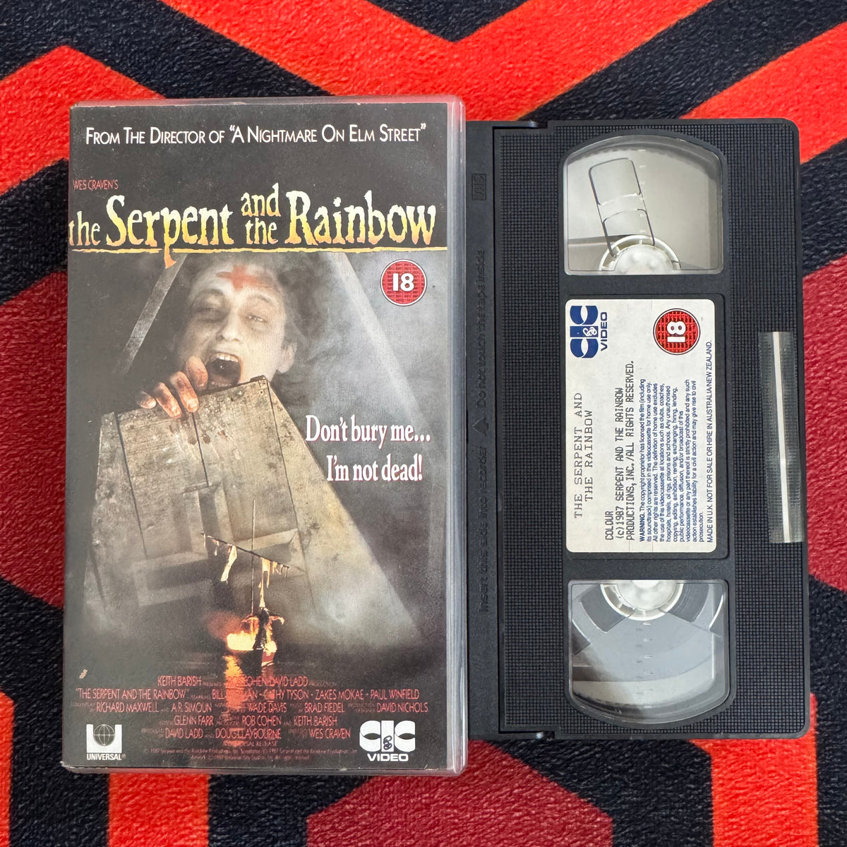 The Serpent and the Rainbow VHS Video (1988) VHR1362