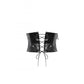 Dark in Lia Punk Love Patent Leather Waist Corset with Metal Accents - Size UK 18 Left Only!