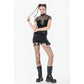 Dark in Love Dark Punk Mesh Chain Top