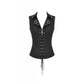 Dark in Love Punk Studded Lace-Up Vest - Alternative Top in Black