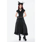 Dark in Love Courtly Cross Gem Gothic Blouse