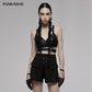 PUNK RAVE - Nyx Elastic Cross Strap Crop Top
