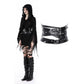 Dark in Love Elvira Faux Leather Layered Goth Waist Belt