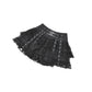 Dark in Love Punk Eyelet Lace Layered Mini Skirt