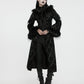 Punk Rave Morrigan Goth Gorgeous Jacquard Coat - Black