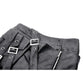 Dark in Love Chaos Reign Faux Leather Goth Mini Skirt in Black