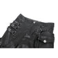 Dark in Love Punk Leather-Look Strap Detail Trousers