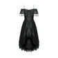 Dark in Love Soraya Gothic Lace High-Low Dress