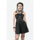 Dark in Love Harness Chain Faux Leather Mini Dress
