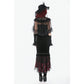 Dark in Love Gothic Elegant Velvet Mermaid Skirt