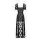 Dark in Love Morwenna Lace Gothic Maxi Dress in Black