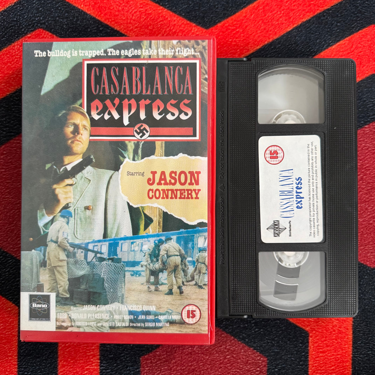 Casablanca Express Ex Rental VHS Video (1989) PEV11810