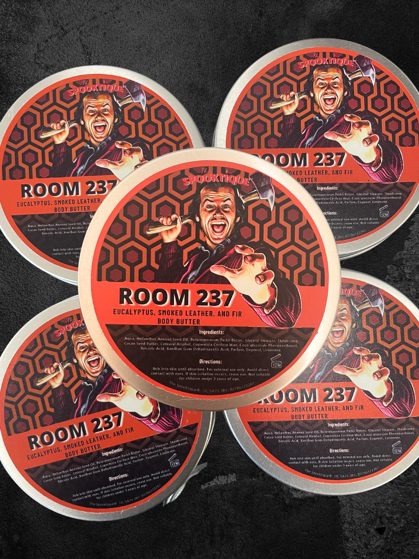 Room 237 Body Butter - Eucalyptus, Smoked Leather, & Fir