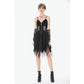Dark in Love Punk Sleeveless Dress with Chains