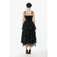 Dark in Love Selene Ruffled Floral Jacquard Corset Top - Size UK 16 Left Only!
