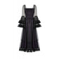 Dark in Love Lilith Bell Sleeve Gothic Maxi Dress