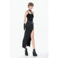 Dark In Love Punk Rib Cage Grommet Waist Cincher